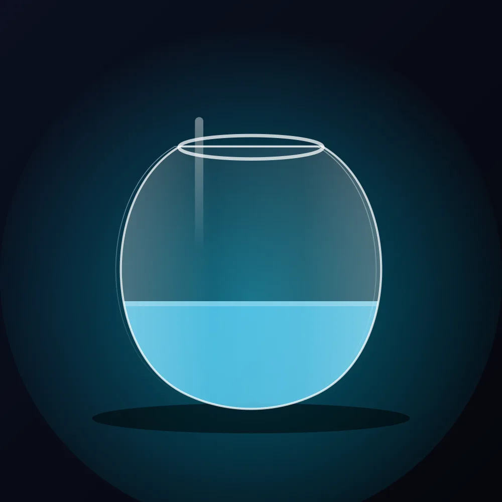 Clear Glass Fish Bowl / Terrarium