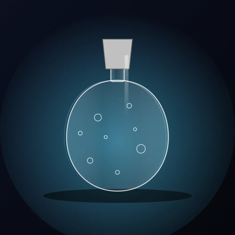 Air-Bubble Glass Perfume Bottle 90 ml