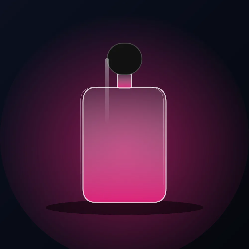 Spray-Coated Gradient Perfume Bottle 100 ml
