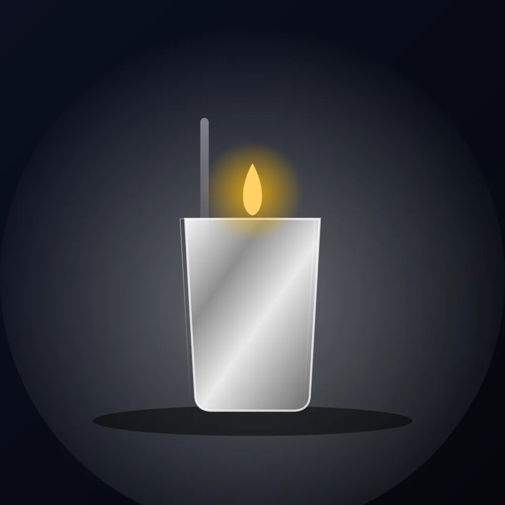 Mercury Glass Votive Candle Holder